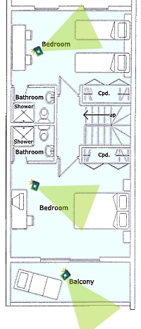 Antigua Holiday Villa First Floor Plan